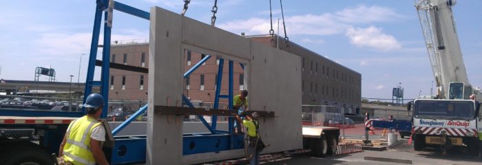 Logan Airport Snow Melter Precast Panel Lift